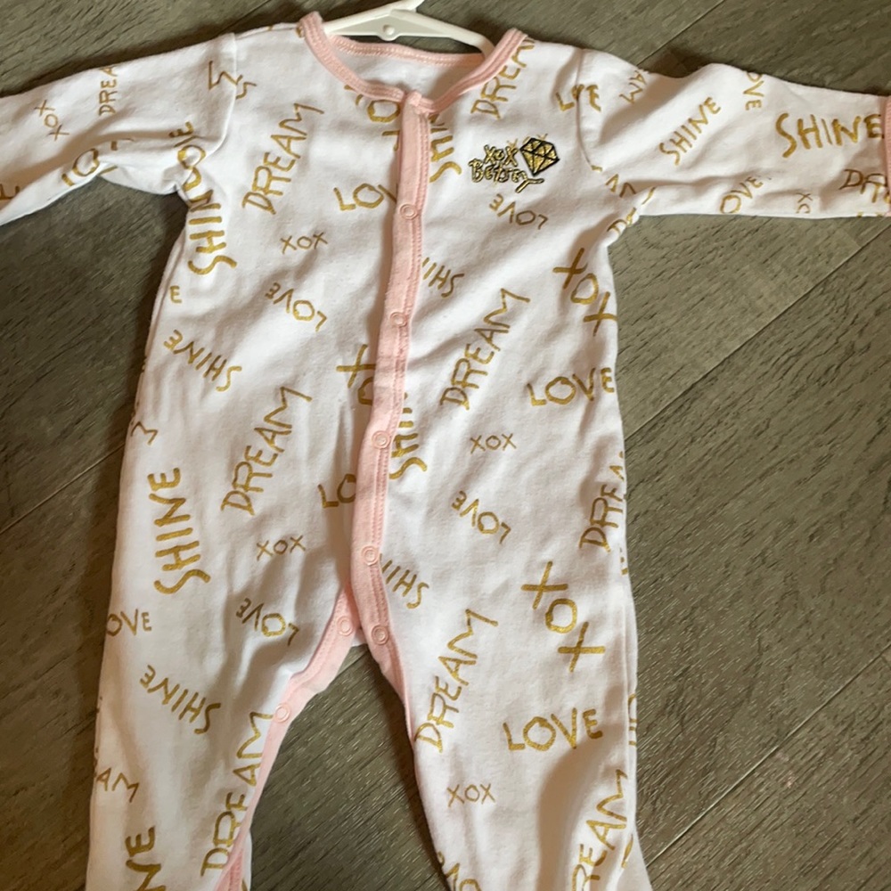 Baby girls pj onesie size 9 months